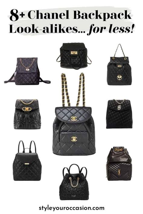 chanel backpack dupe|best chanel look alike bags.